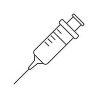 chemistry medical syringe science line style