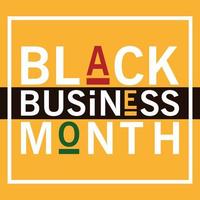 Black business month in frame vector design