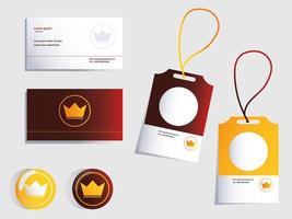 corporate identity branding design in white background vector