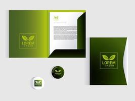 folder, corporate identity template over white background vector