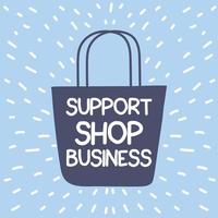 shop local, support local business vector