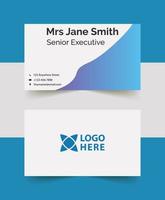 abstract sample business card template design vector