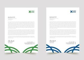 Professional creative and sample  letterhead template design for your business vector