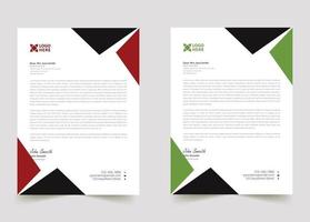 abstract sample business professional letterhead templates vector