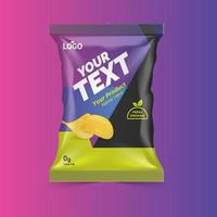 Free Chips and Dry Food Packaging ideas for foods company vector