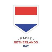 Vector illustration of Netherlands flag