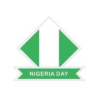 vector illustration of Nigeria flag