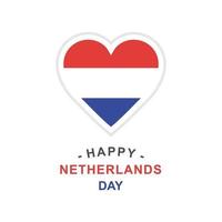 Vector illustration of Netherlands flag