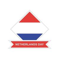 Vector illustration of Netherlands flag