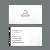 Abstract business card with geometric shapes vector