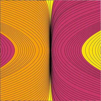 Minimalist Abstract Flow Curvy And Wavy Streamlines Line Art Background Texture vector