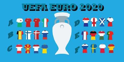 UEFA Euro 2020 Tournament vector