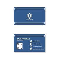 A simple and elegant business card template for corporate or for personal vector