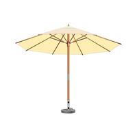 Street umbrella on a white background. Vector illustration.