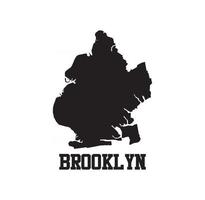 Formato de eps de vector de ilustración de diseño de mapa de Brooklyn, adecuado para sus necesidades de diseño, logotipo, ilustración, animación, etc.