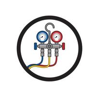 Manometer pressure gauge design illustration vector eps format , suitable for your design needs, logo, illustration, animation, etc.