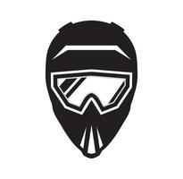 Ilustración de casco de motocross en formato eps vectorial, adecuado para sus necesidades de diseño, logotipo, ilustración, animación, etc. vector