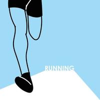 human legs running vector design