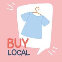 buy local, support local business vector