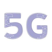 Tecnología 5g internet innovación inalámbrica vector