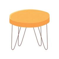 round table furniture cartoon hygge style