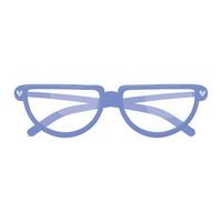 glasses accessory fashion optical element top view design vector