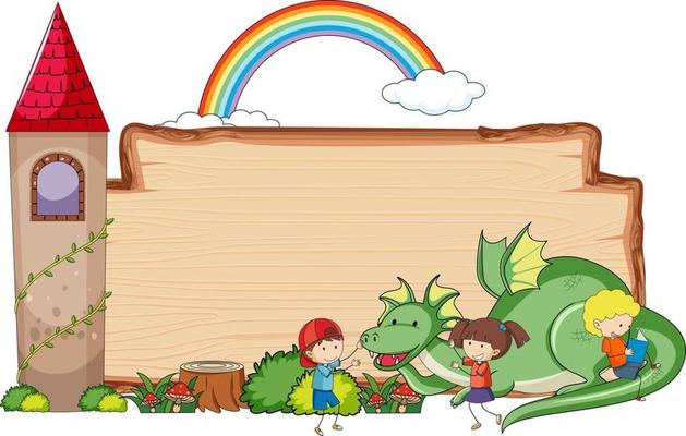 Fairy tale banner template