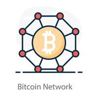 Bitcoin Network Nodes vector