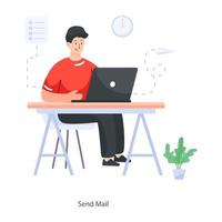 Send Mail concept vector