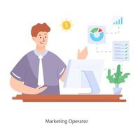 Marketing Operator premium vector