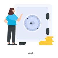 Bank and Vault vector