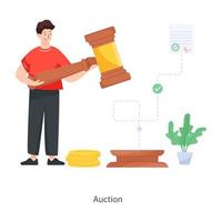 Business Auction Design vector