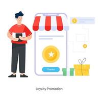 Loyalty Promotion App vector