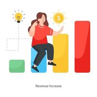 Revenue Increase Design vector