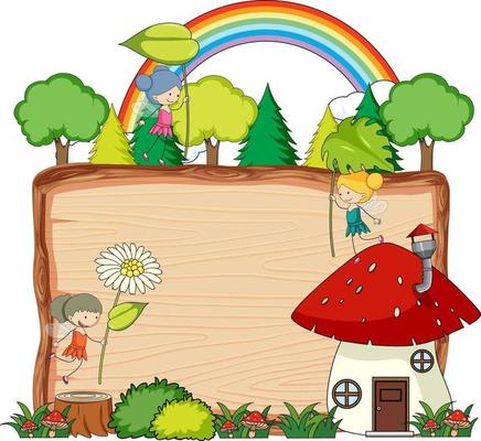 Fairy tale banner template