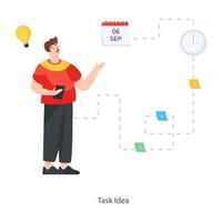 Task Idea premium vector