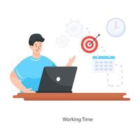 Office  Working Time vector