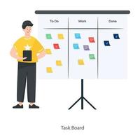 Trendy Task board vector