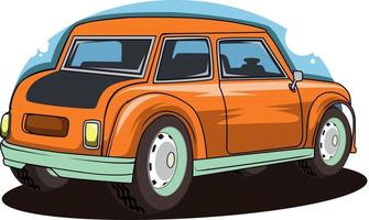 american classic car illustration vector