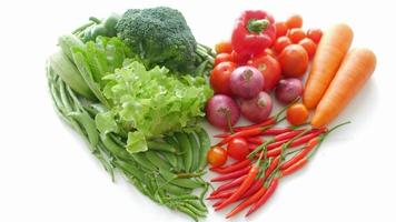 hälsosam mat grönsaker närbild video hd 4k