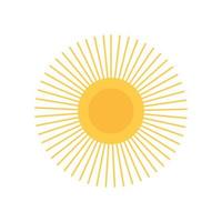 sunburst oriental element decoration color design vector