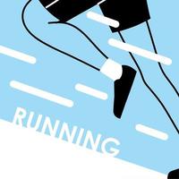 human legs running vector design