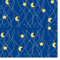 Abstract Night Seamless Pattern Background with Stars. Vector Illustration