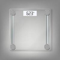 Electronic floor scales icon for measuring human weight. Vector Illustration