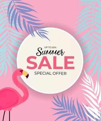 Abstract Summer Sale Background. Vector Illustration