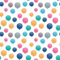 Balloon Seamless Pattern Background. Vector Illustration.