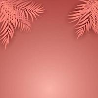 Palm leaves trendy background. Vector  illustration