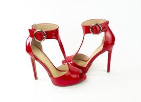 sandal with red patent heel photo