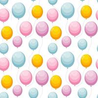 Balloon Seamless Pattern Background. Vector Illustration.