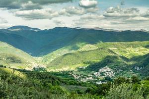 Valnerina valley, town of Arrone and Castel di Lago photo